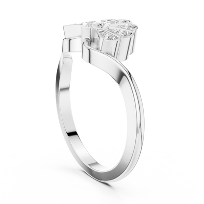 Mixed Shape Lab Grown Diamond Halo Ring