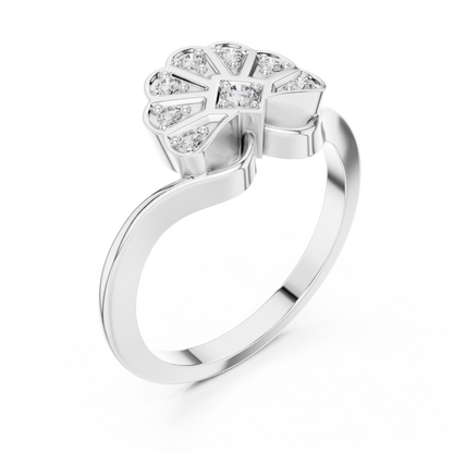 Mixed Shape Lab Grown Diamond Halo Ring