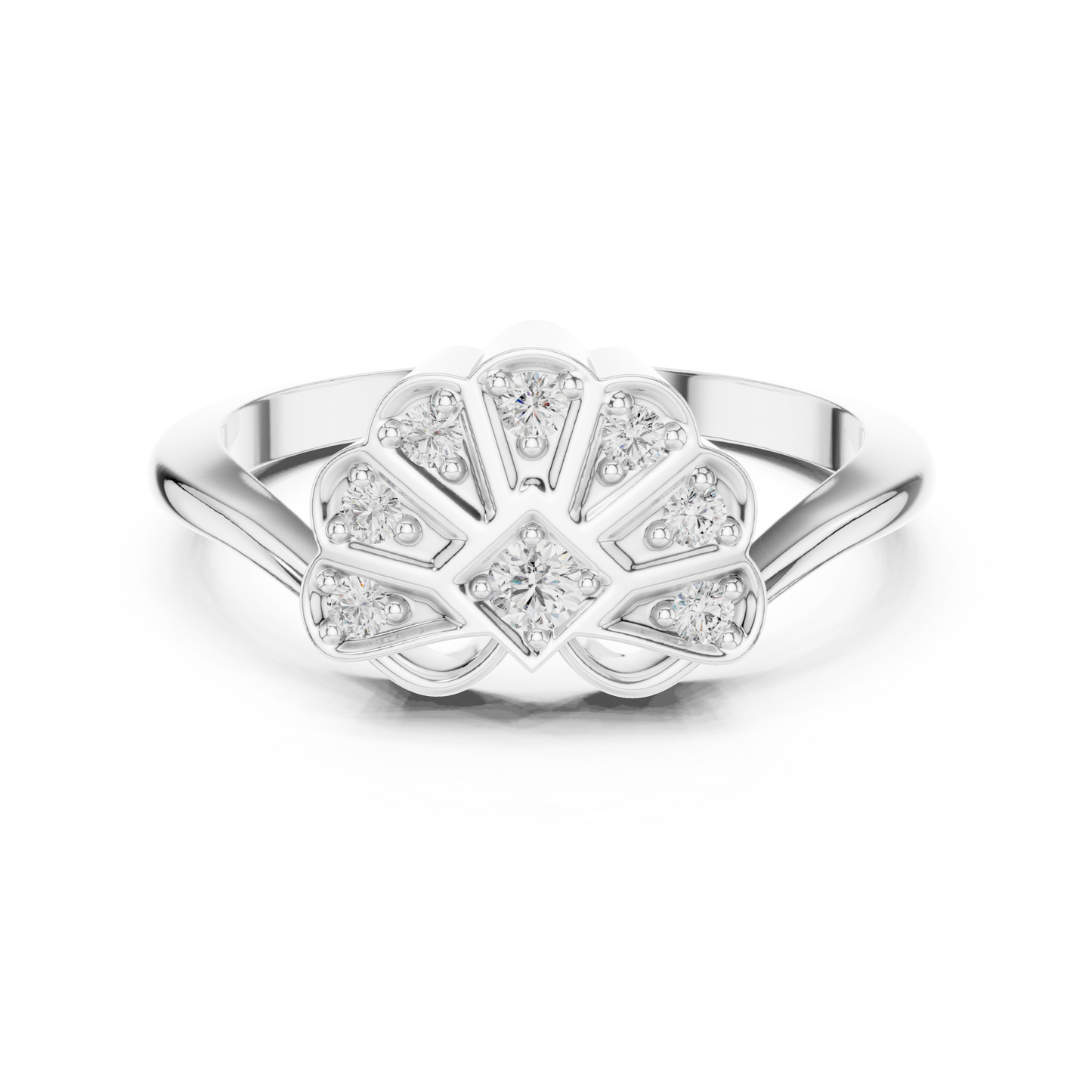 Mixed Shape Lab Grown Diamond Halo Ring
