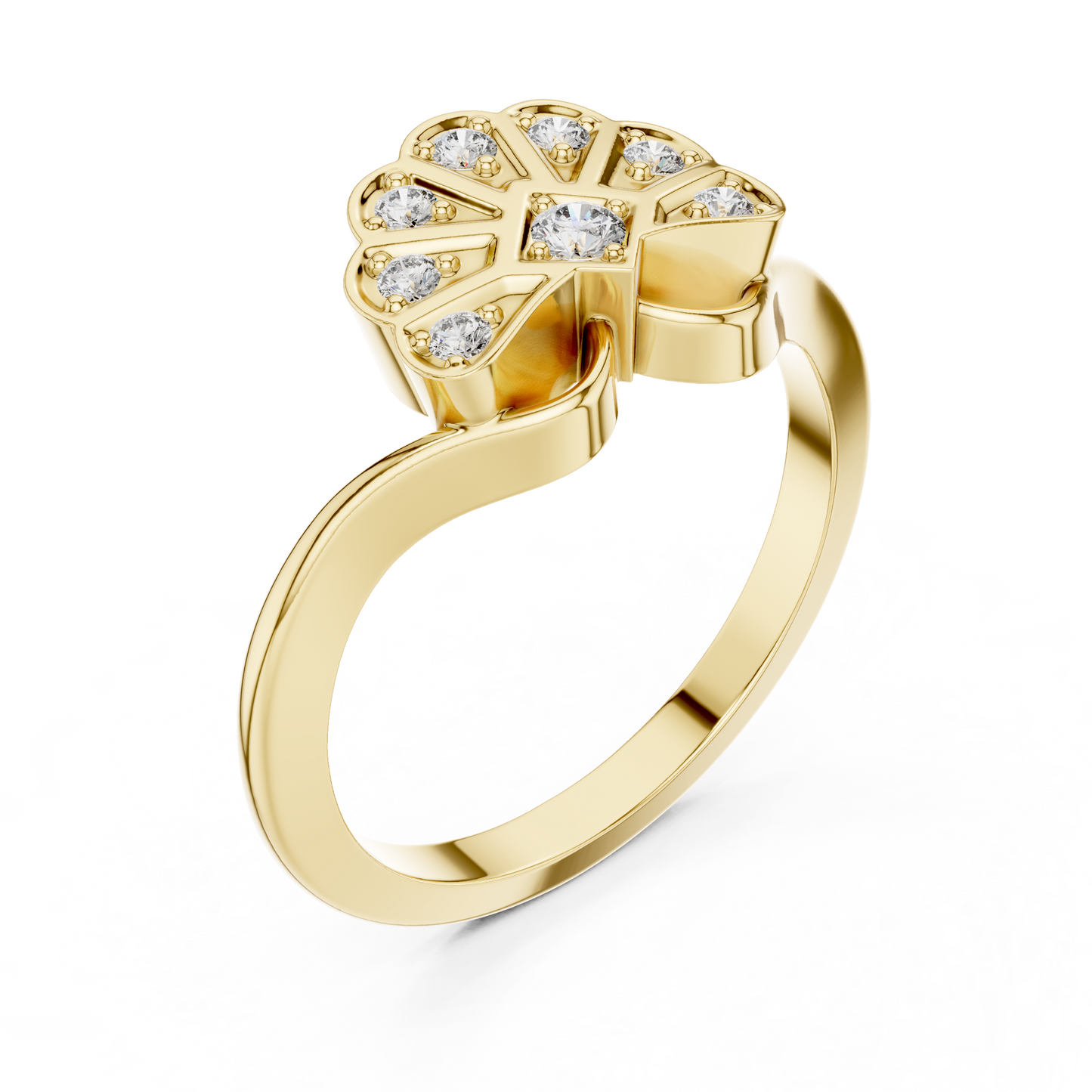 Mixed Shape Lab Grown Diamond Halo Ring