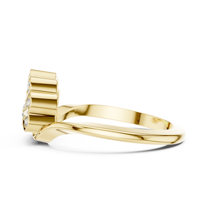 Mixed Shape Lab Grown Diamond Halo Ring
