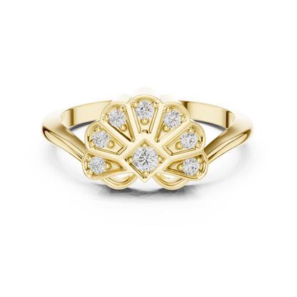 Mixed Shape Lab Grown Diamond Halo Ring