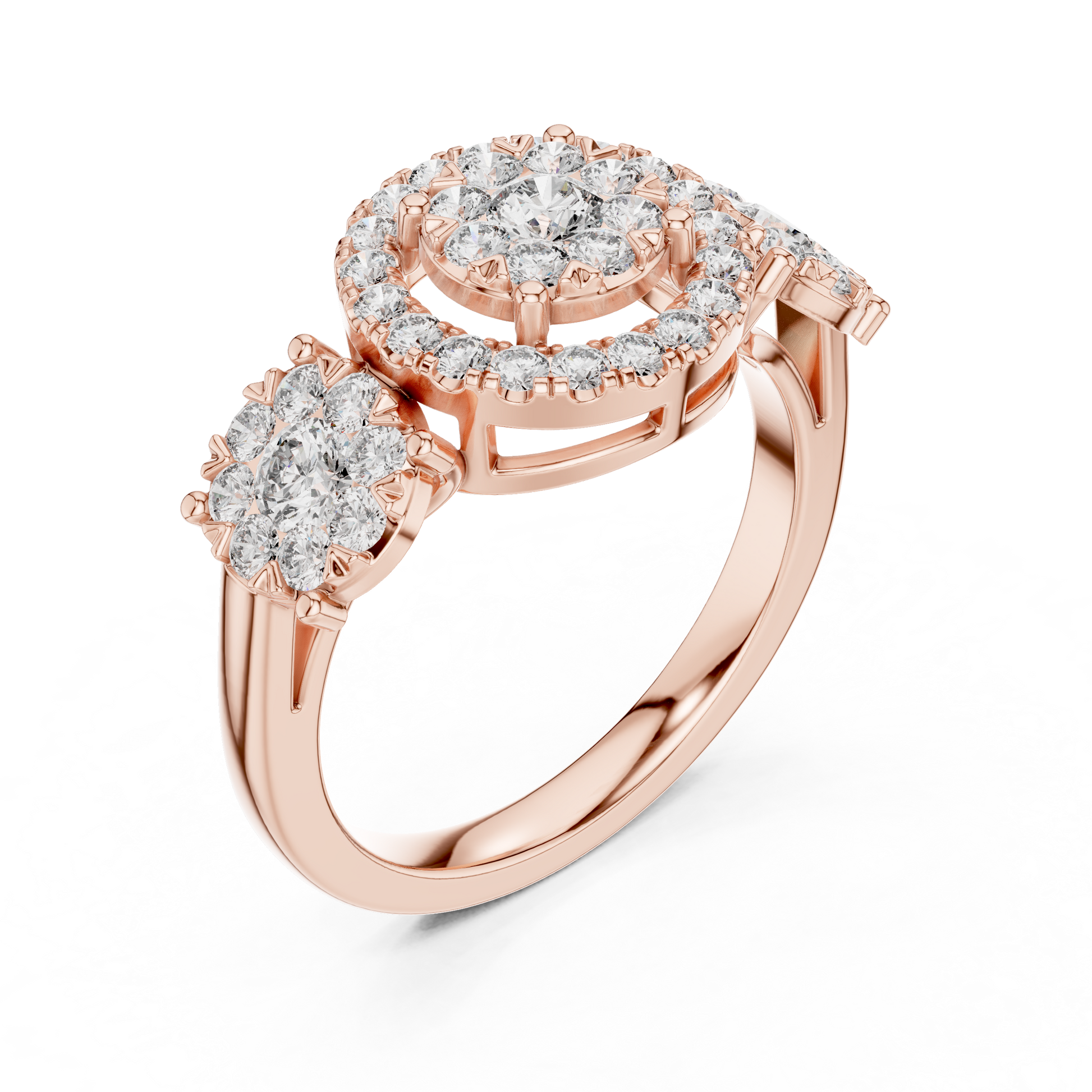 Round Halo Lab Grown Diamond Ring