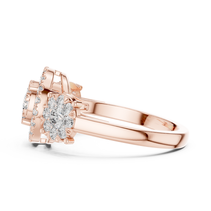 Round Halo Lab Grown Diamond Ring