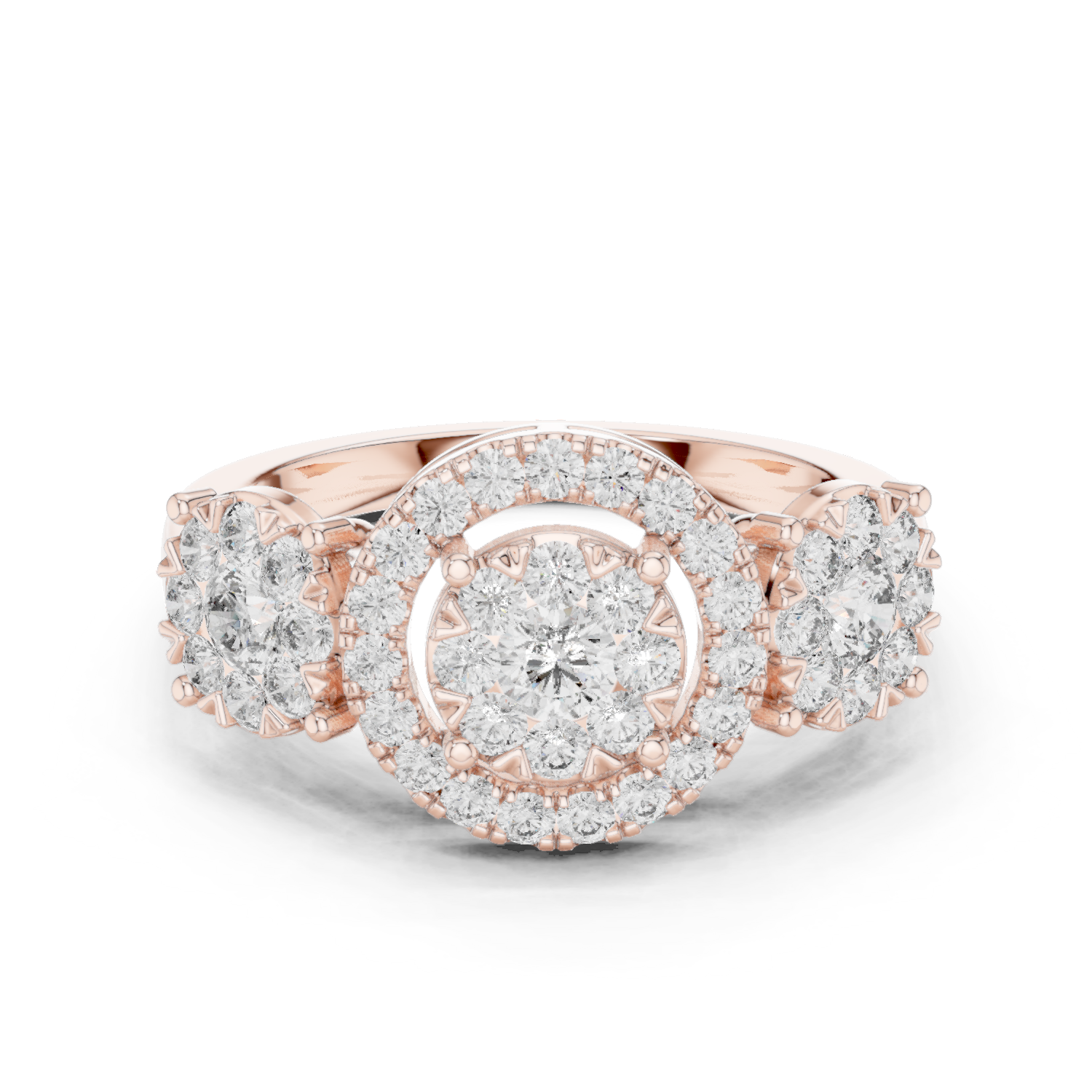 Round Halo Lab Grown Diamond Ring