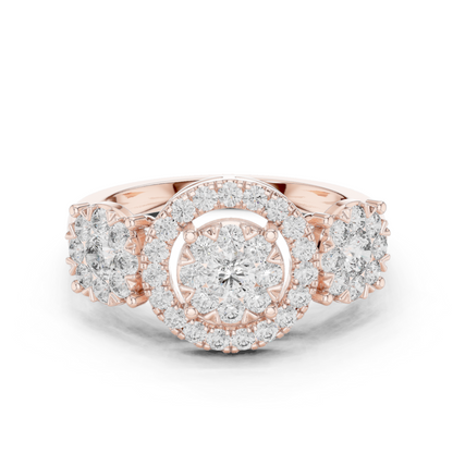 Round Halo Lab Grown Diamond Ring