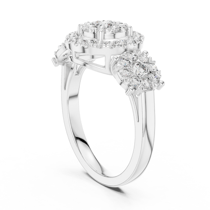Round Halo Lab Grown Diamond Ring