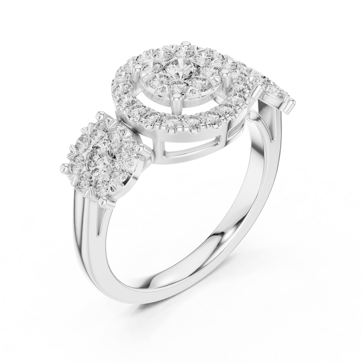 Round Halo Lab Grown Diamond Ring