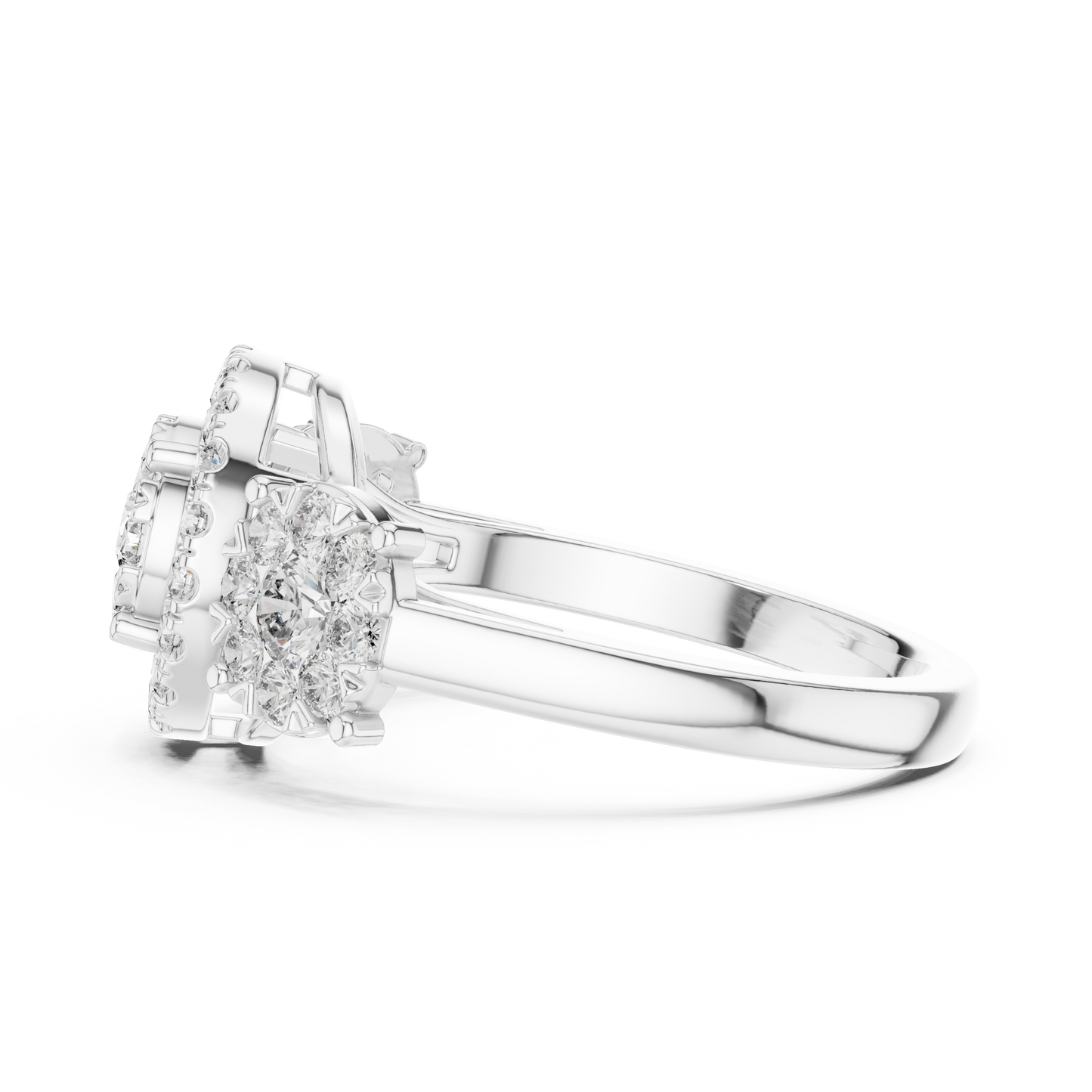 Round Halo Lab Grown Diamond Ring