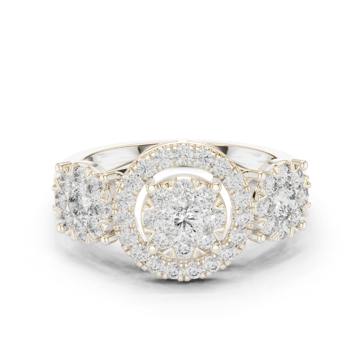 Round Halo Lab Grown Diamond Ring
