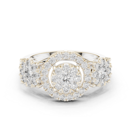 Round Halo Lab Grown Diamond Ring
