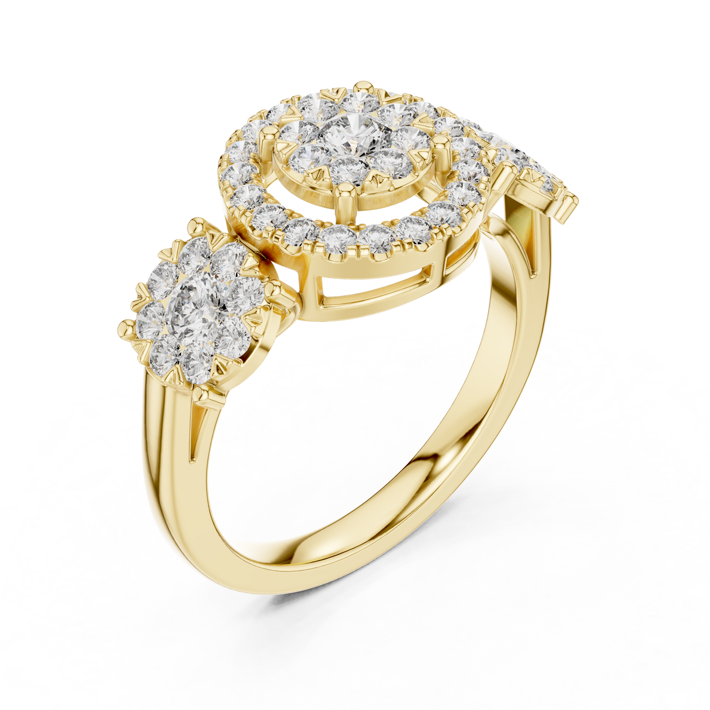 Round Halo Lab Grown Diamond Ring