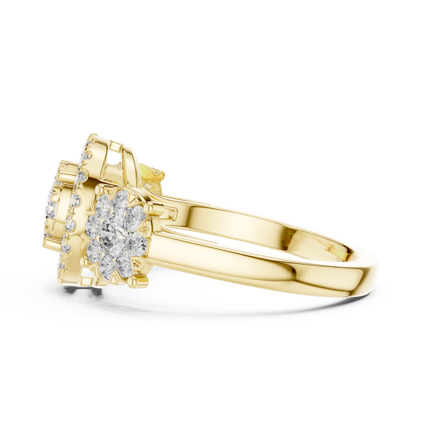 Round Halo Lab Grown Diamond Ring