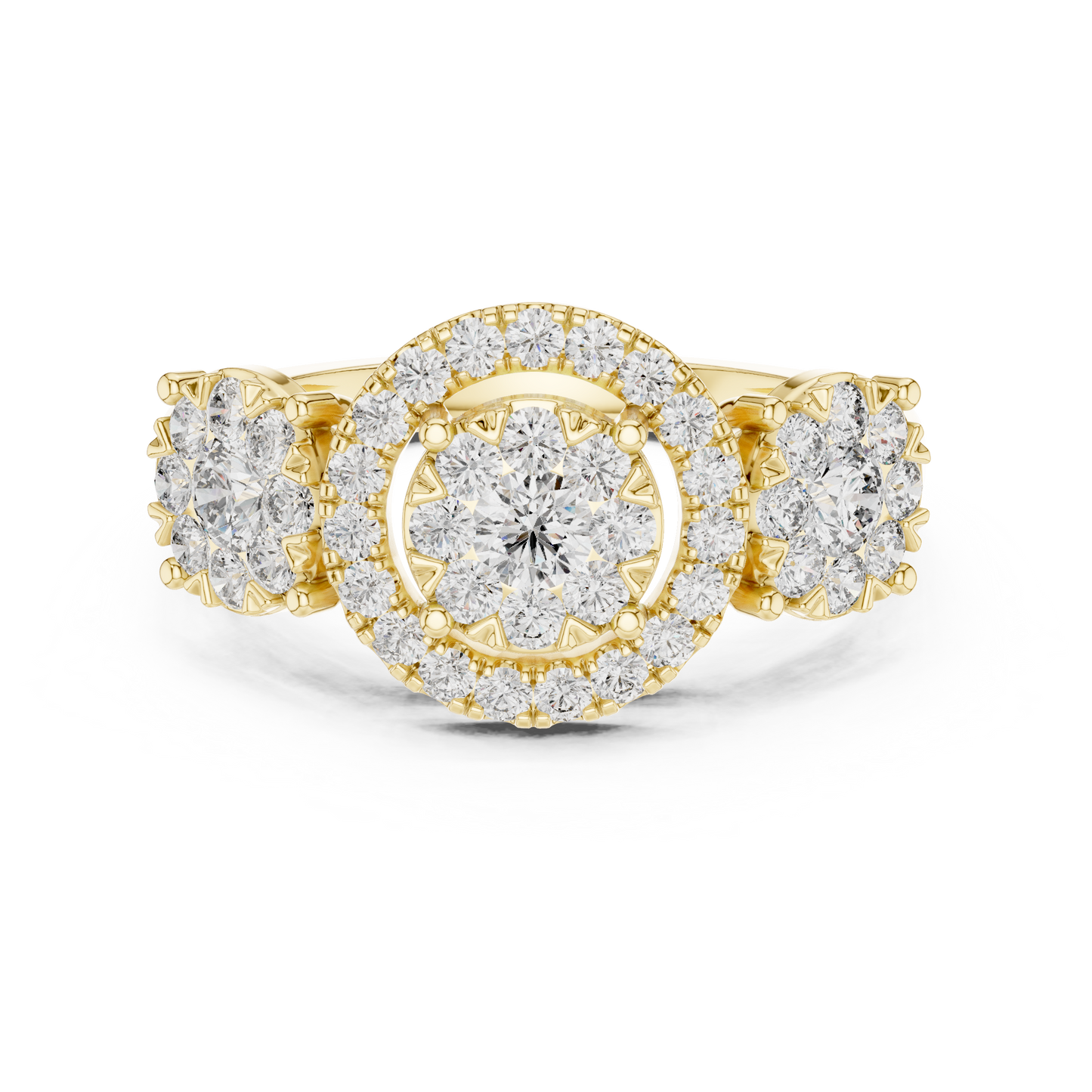 Round Halo Lab Grown Diamond Ring