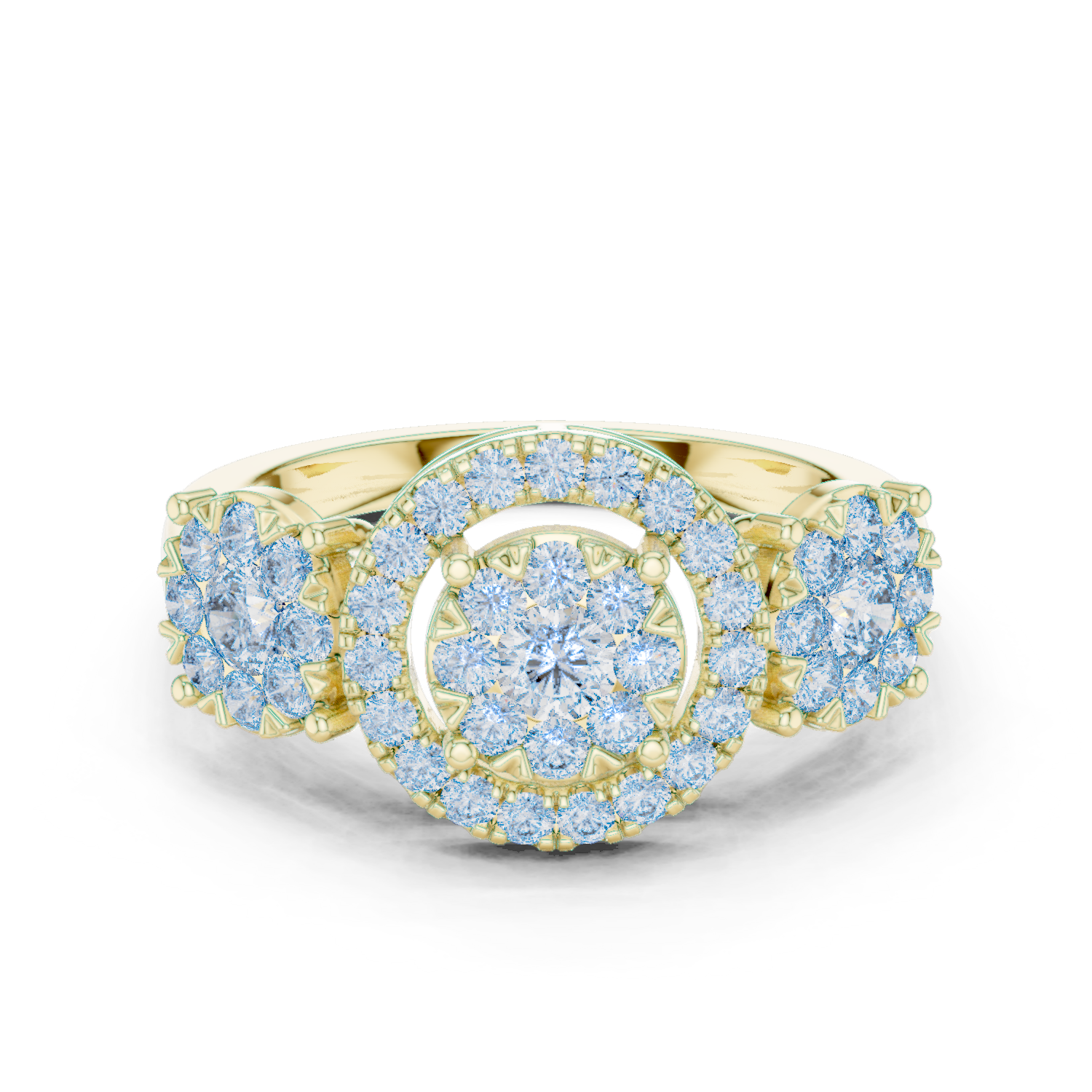 Round Halo Lab Grown Diamond Ring