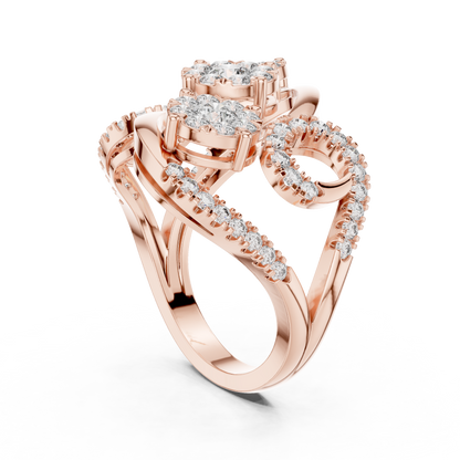 Round Halo Lab Grown Diamond Ring