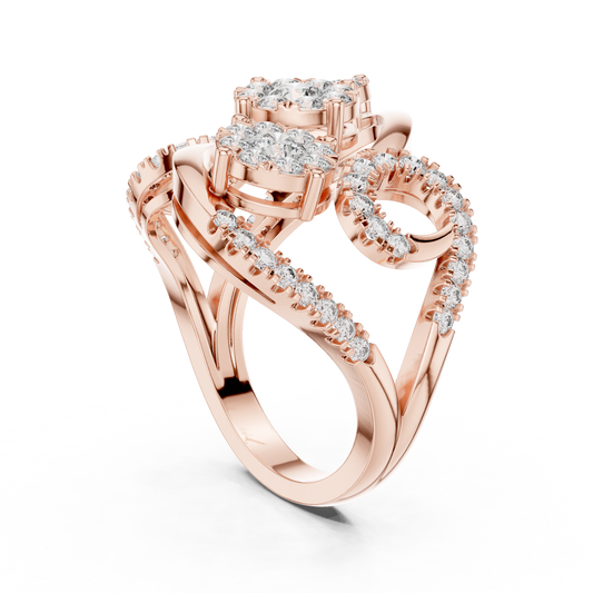 Round Halo Lab Grown Diamond Ring