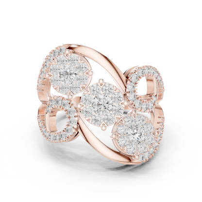 Round Halo Lab Grown Diamond Ring