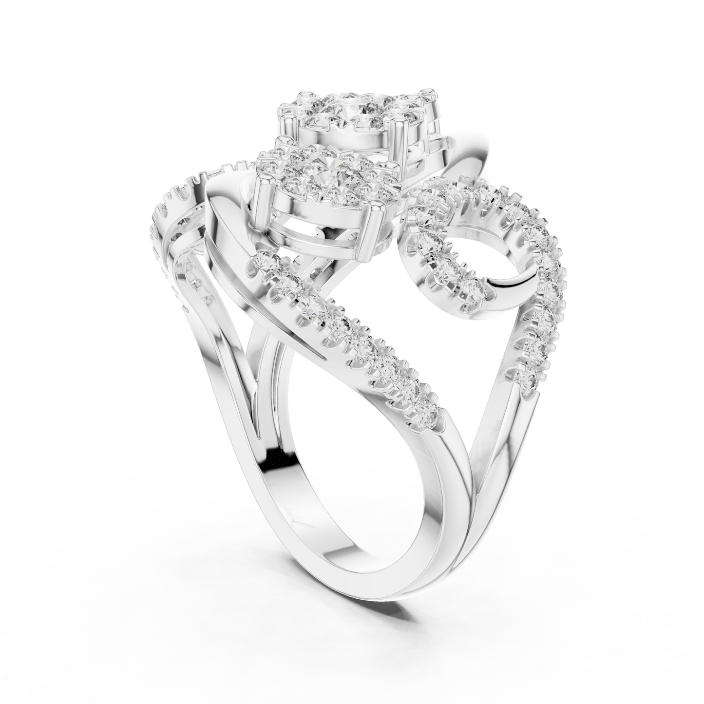 Round Halo Lab Grown Diamond Ring