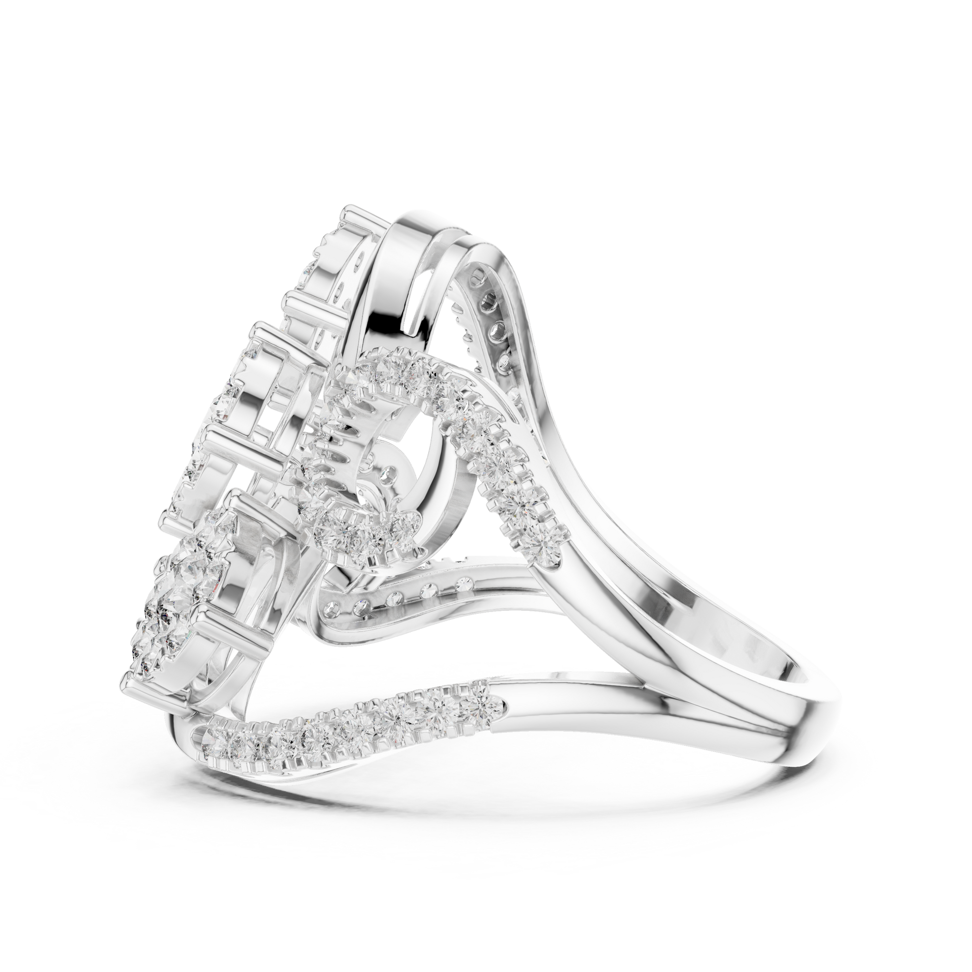 Round Halo Lab Grown Diamond Ring