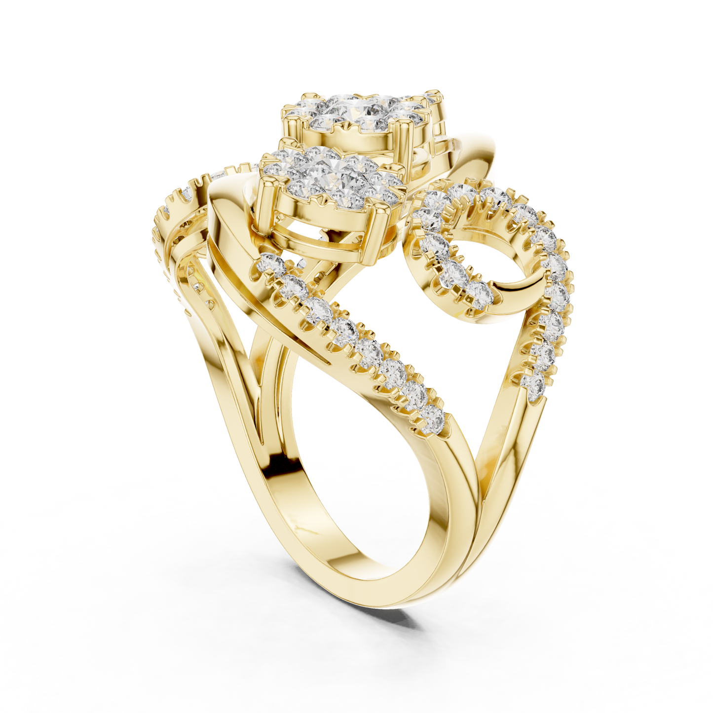 Round Halo Lab Grown Diamond Ring