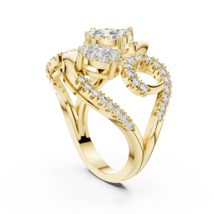 Round Halo Lab Grown Diamond Ring