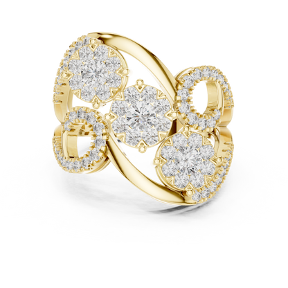 Round Halo Lab Grown Diamond Ring