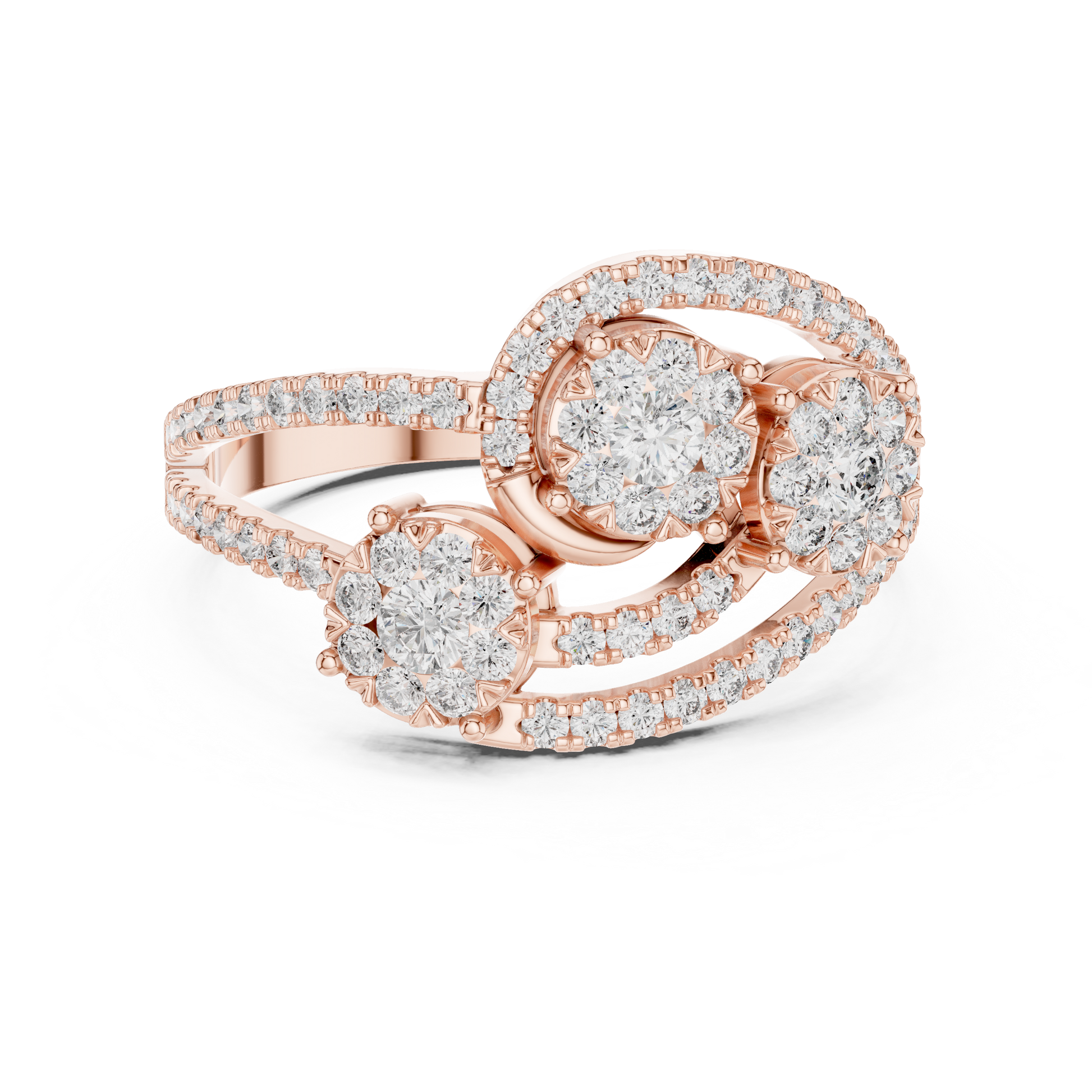 Mixed Shape Lab Grown Diamond Halo Ring