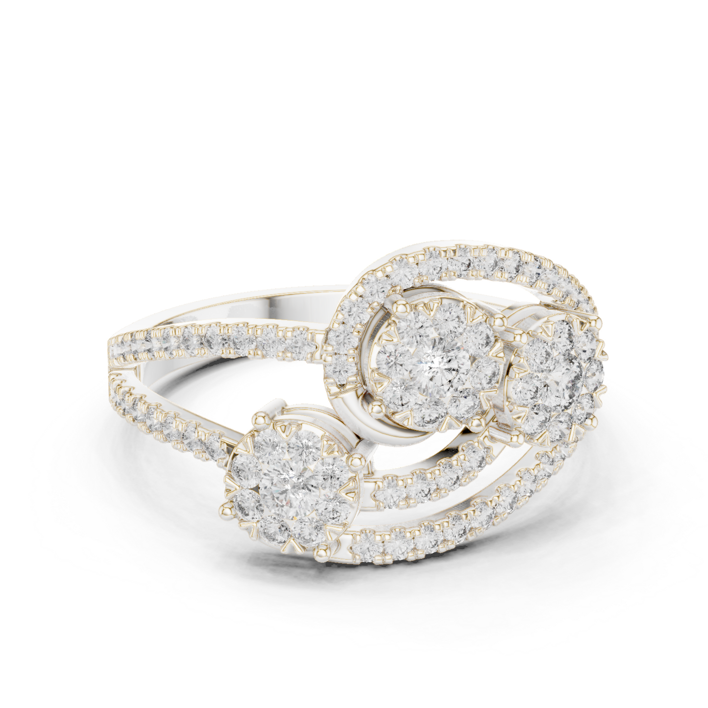 Mixed Shape Lab Grown Diamond Halo Ring