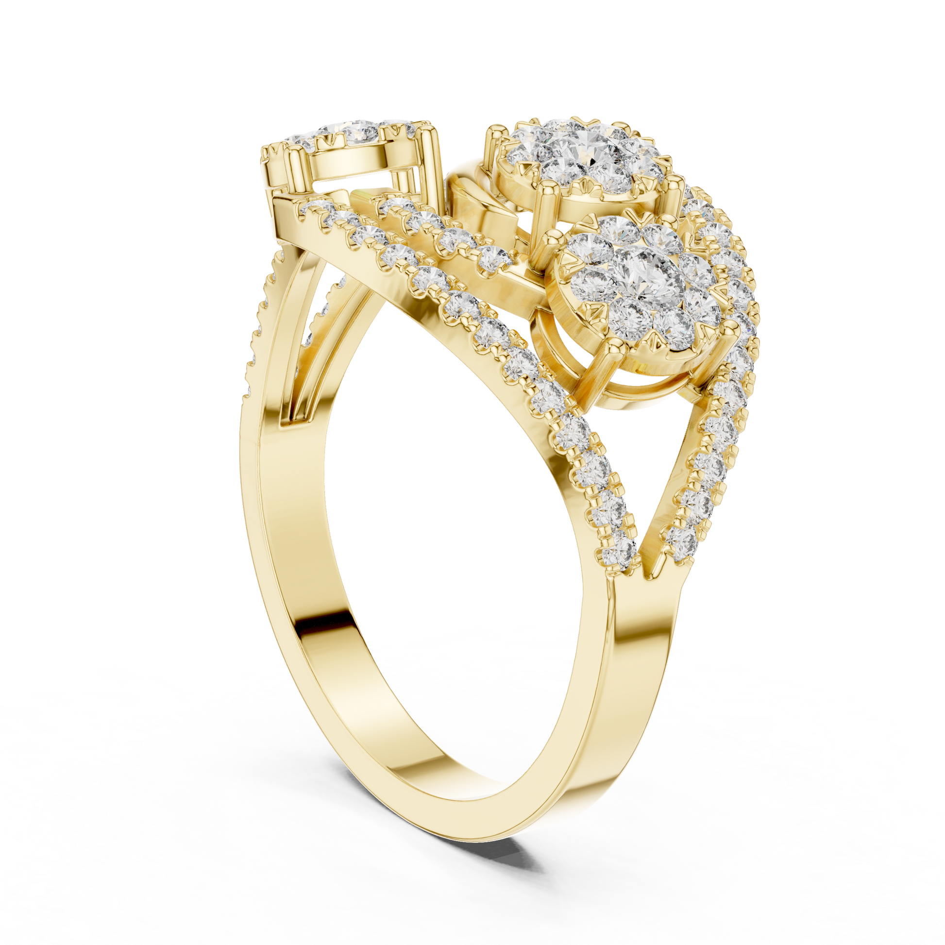 Mixed Shape Lab Grown Diamond Halo Ring