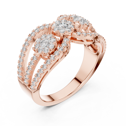 Round Halo Lab Grown Diamond Ring
