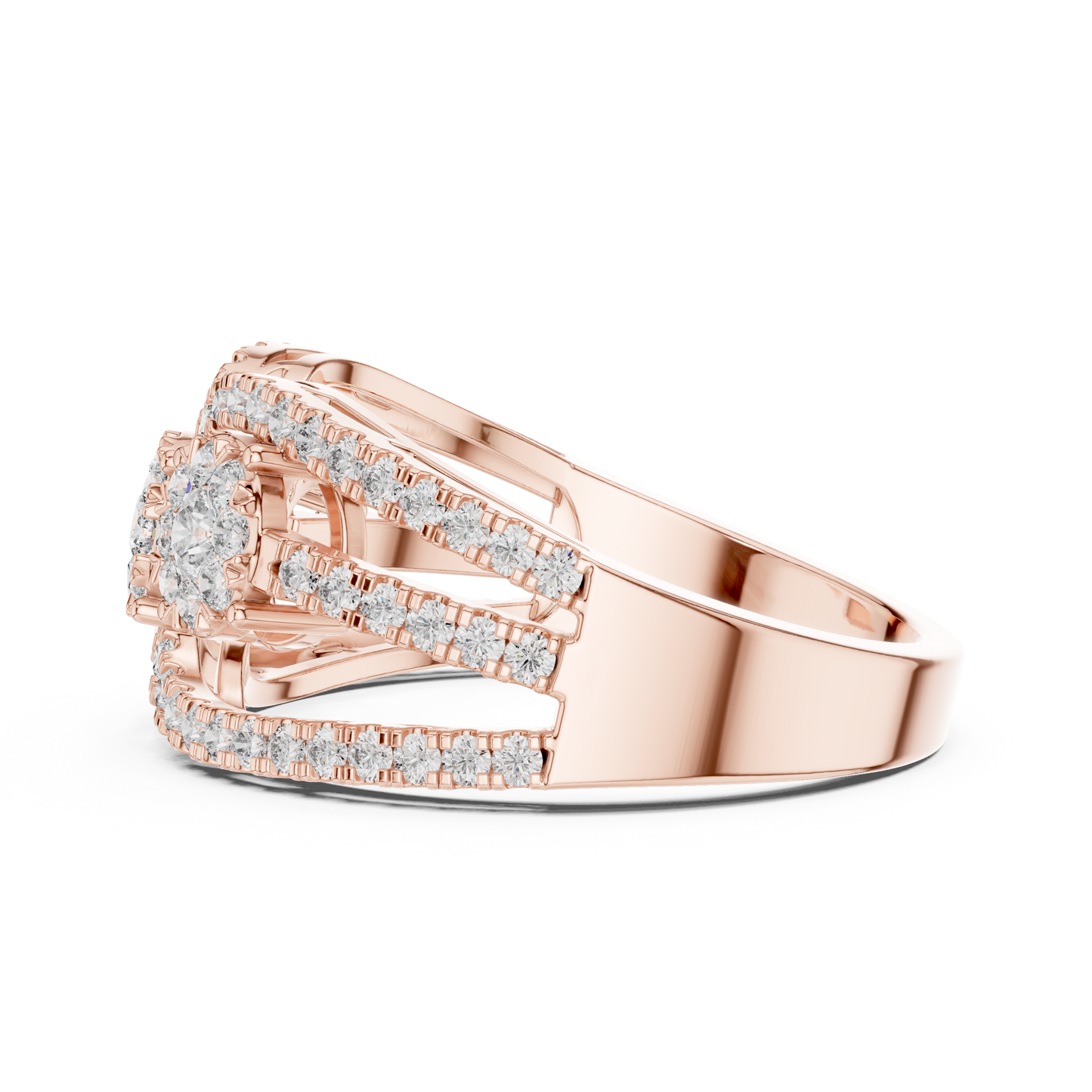 Round Halo Lab Grown Diamond Ring