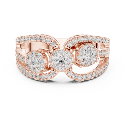Round Halo Lab Grown Diamond Ring