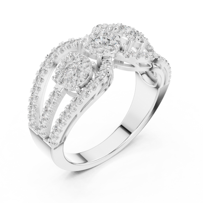 Round Halo Lab Grown Diamond Ring