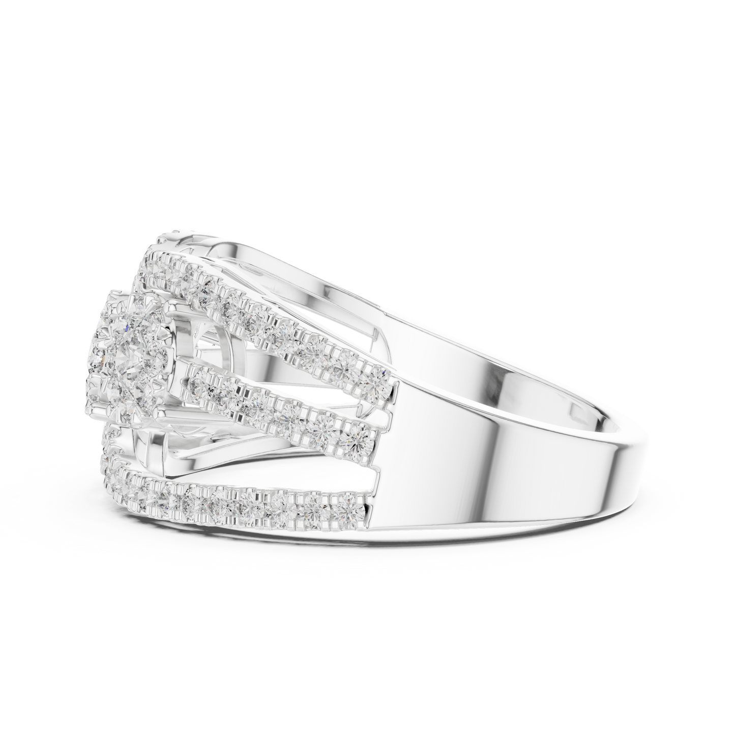Round Halo Lab Grown Diamond Ring