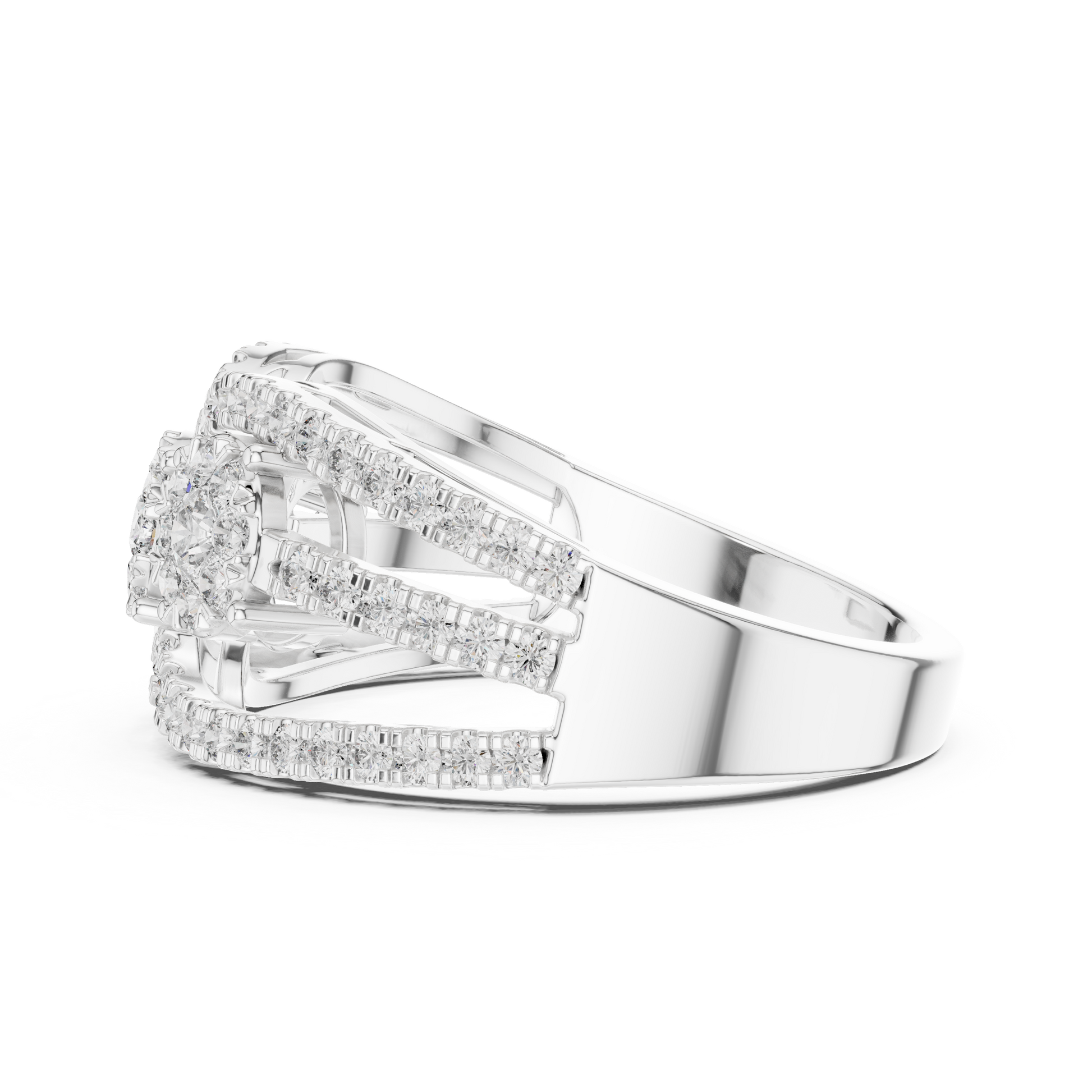 Round Halo Lab Grown Diamond Ring