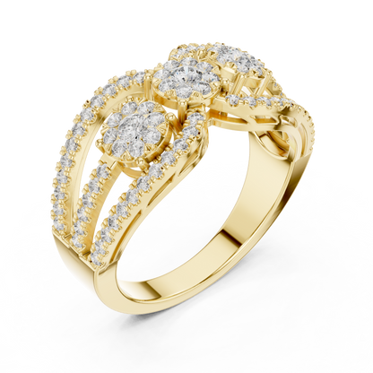 Round Halo Lab Grown Diamond Ring