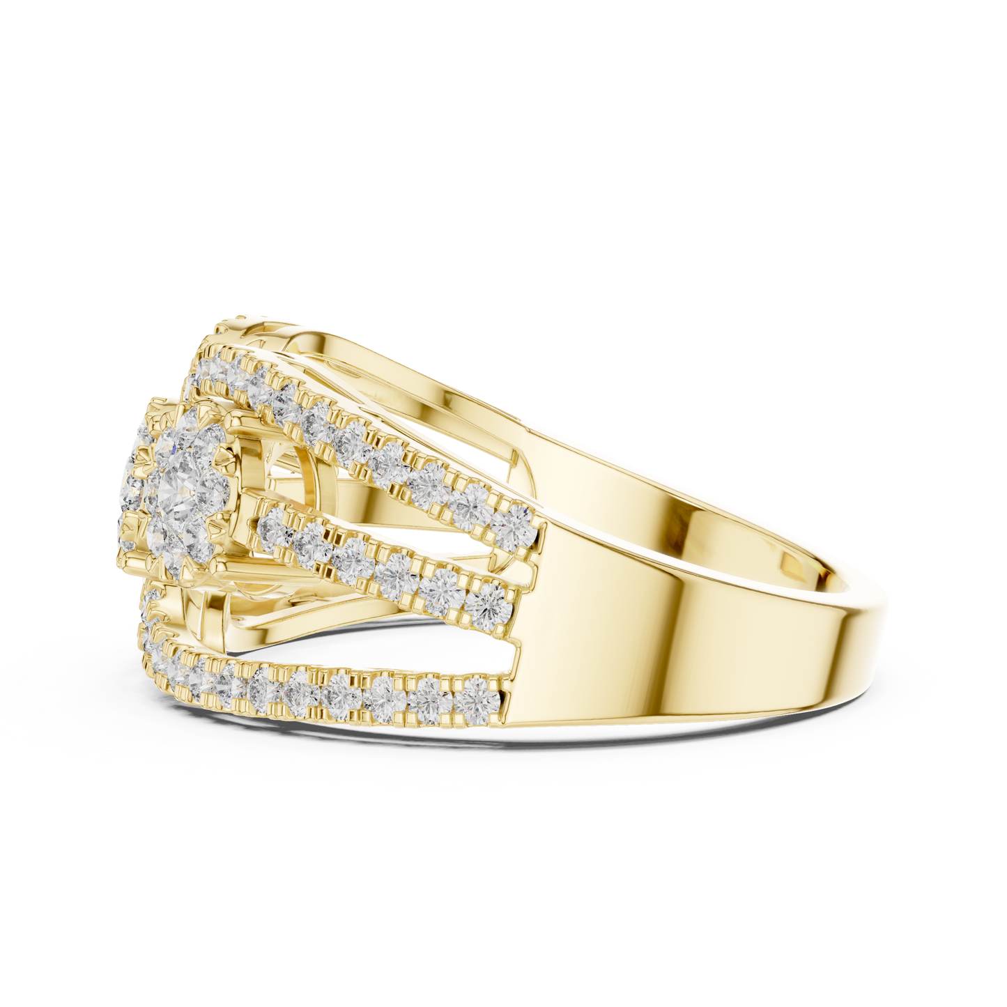 Round Halo Lab Grown Diamond Ring