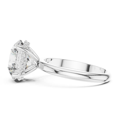 Round Halo Lab Grown Diamond Ring