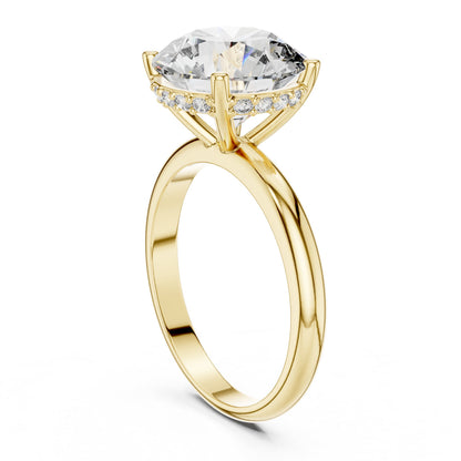 Round Halo Lab Grown Diamond Ring