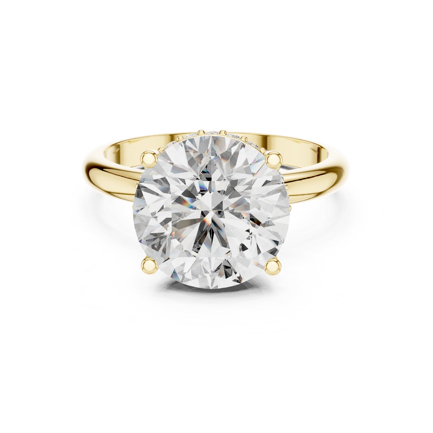 Round Halo Lab Grown Diamond Ring