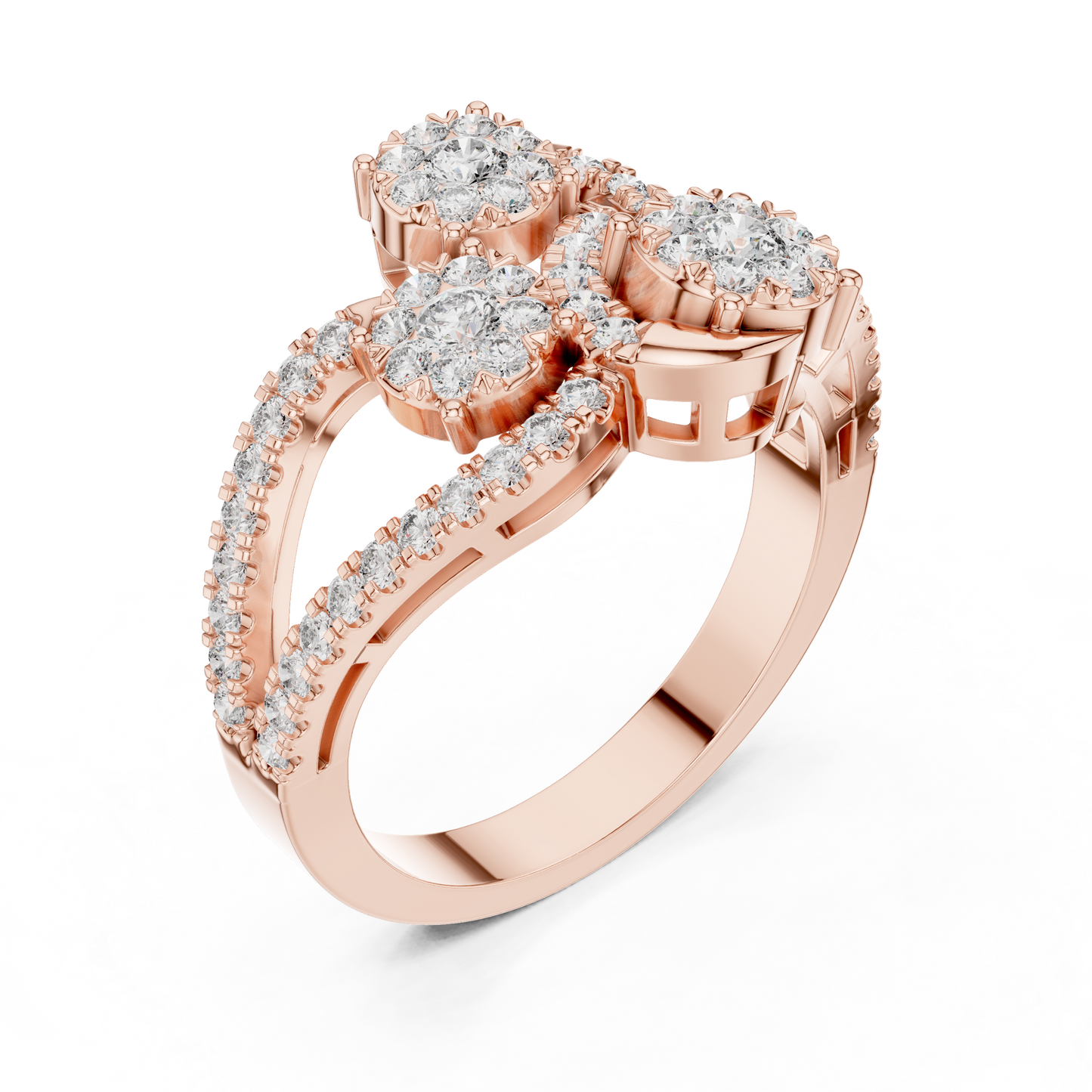 Mixed Shape Lab Grown Diamond Halo Ring