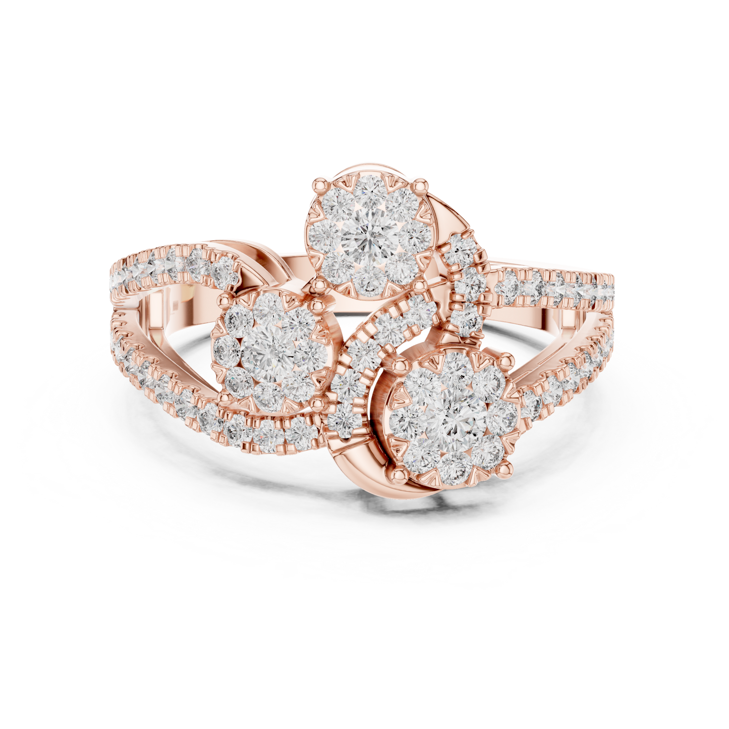 Mixed Shape Lab Grown Diamond Halo Ring