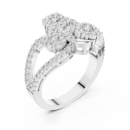 Mixed Shape Lab Grown Diamond Halo Ring