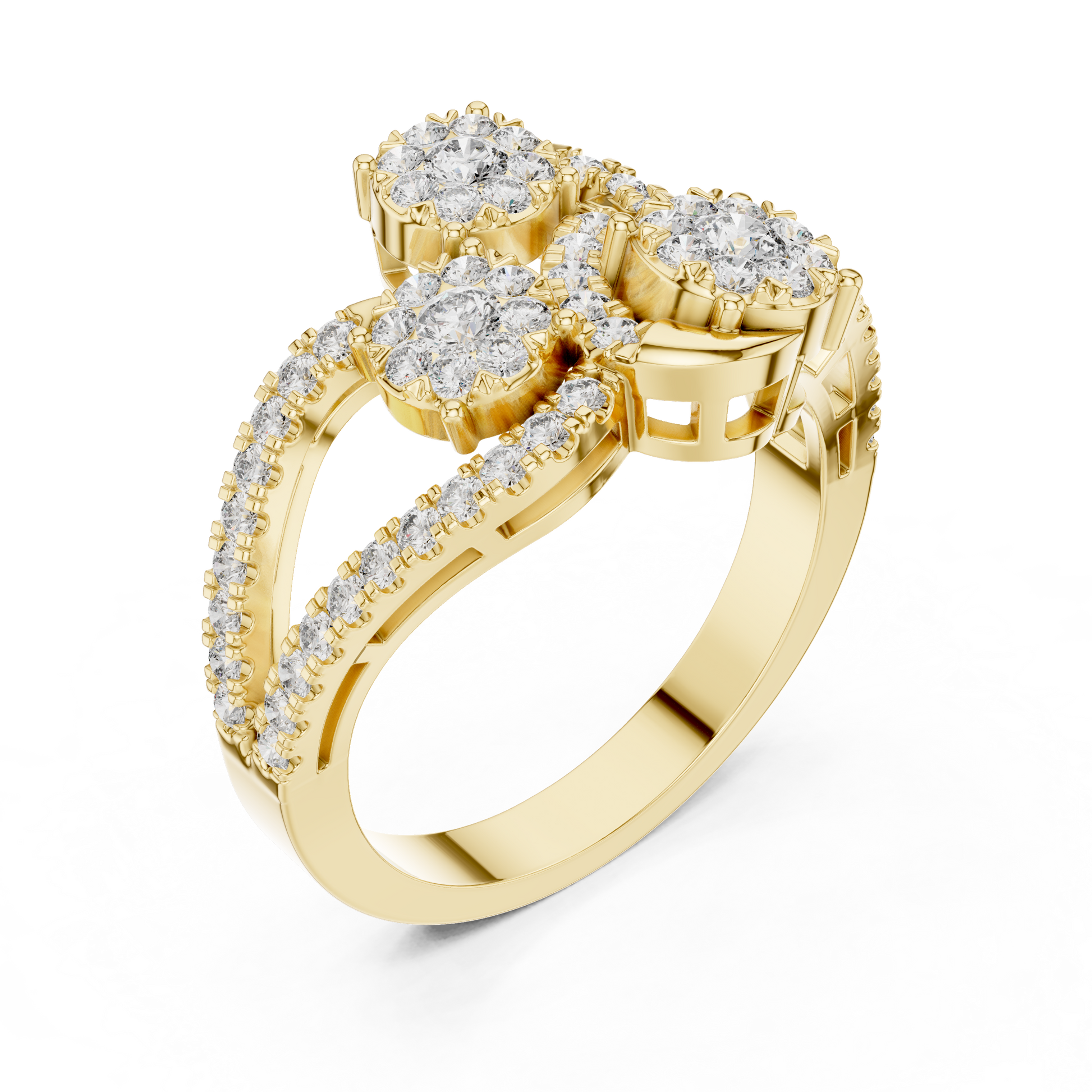 Mixed Shape Lab Grown Diamond Halo Ring