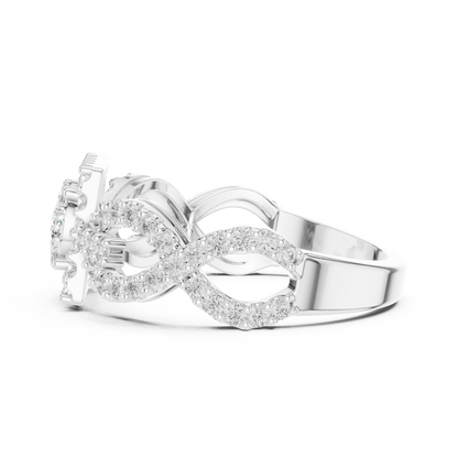 Mixed Shape Lab Grown Diamond Halo Ring