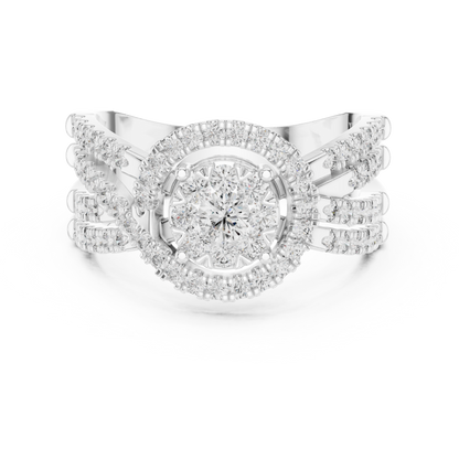 Round Halo Lab Grown Diamond Ring
