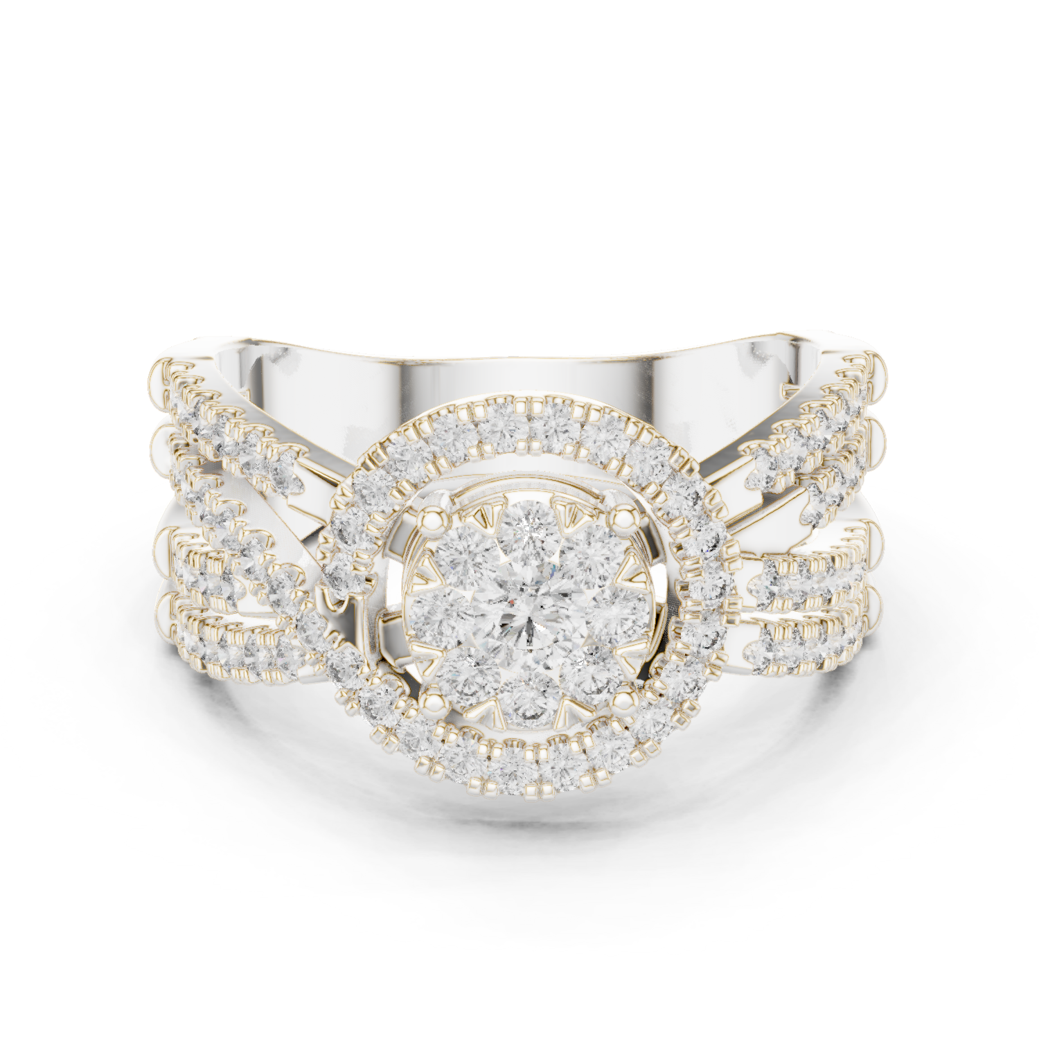 Round Halo Lab Grown Diamond Ring