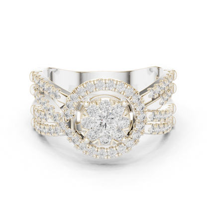 Round Halo Lab Grown Diamond Ring