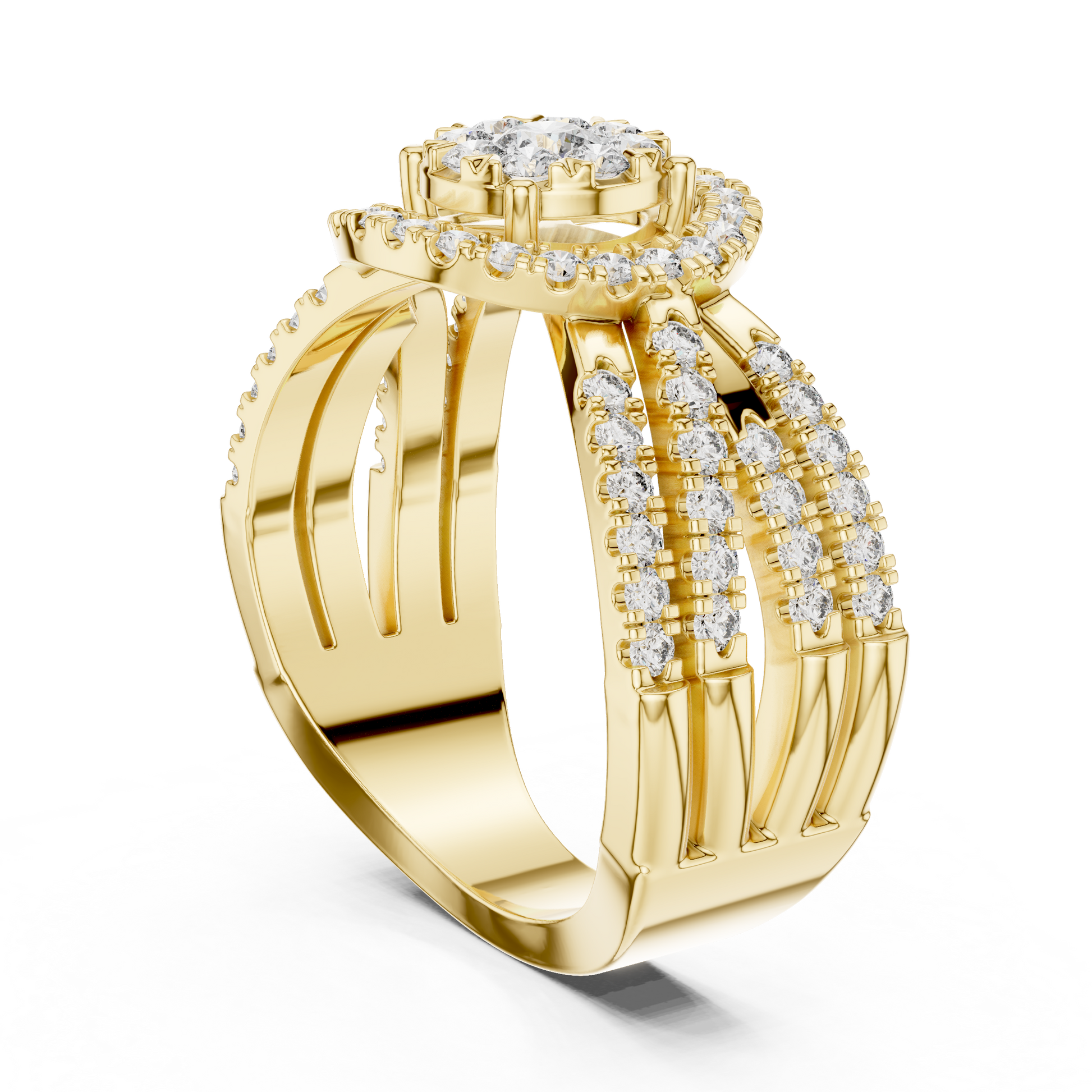 Round Halo Lab Grown Diamond Ring